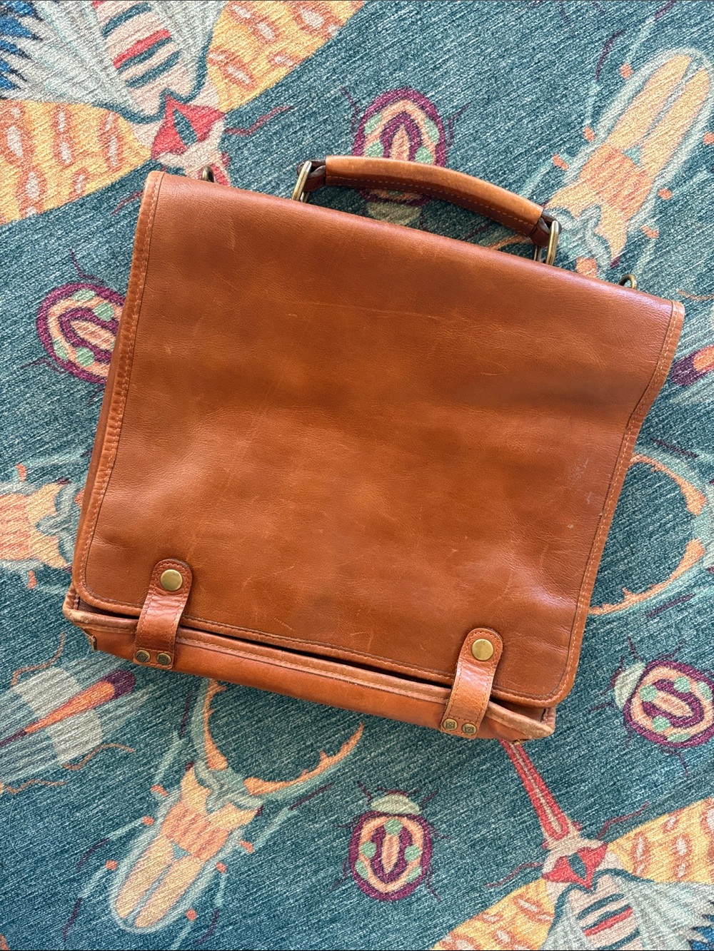 Vintage Wilsons Petite Leather Briefcase crossbody bag